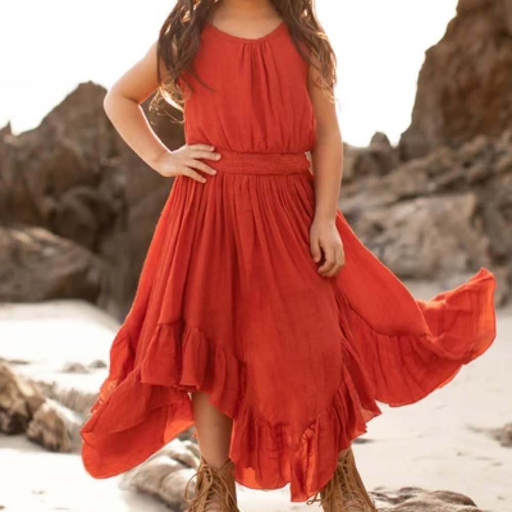 JOYFOLIE GEMMA DRESS IN PERSIMMON